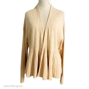 Anthropologie Moth Cream Cardigan